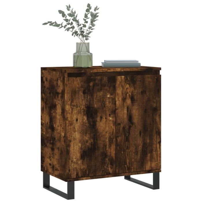 VidaXL Buffet Chêne fumé 60x35x70 cm Bois d'ingénierie 827169