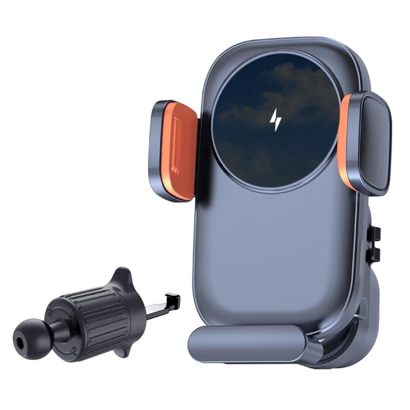 15W Fast Wireless Charging Car Mount Secure & Adjustable Car Phone Holders Overcharge Protections Car Charges Mounting