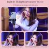 Bluetooth Selfie Stick with Integrated Beauty Fill Light, Remote Control, and Live Streaming Desktop Tripod