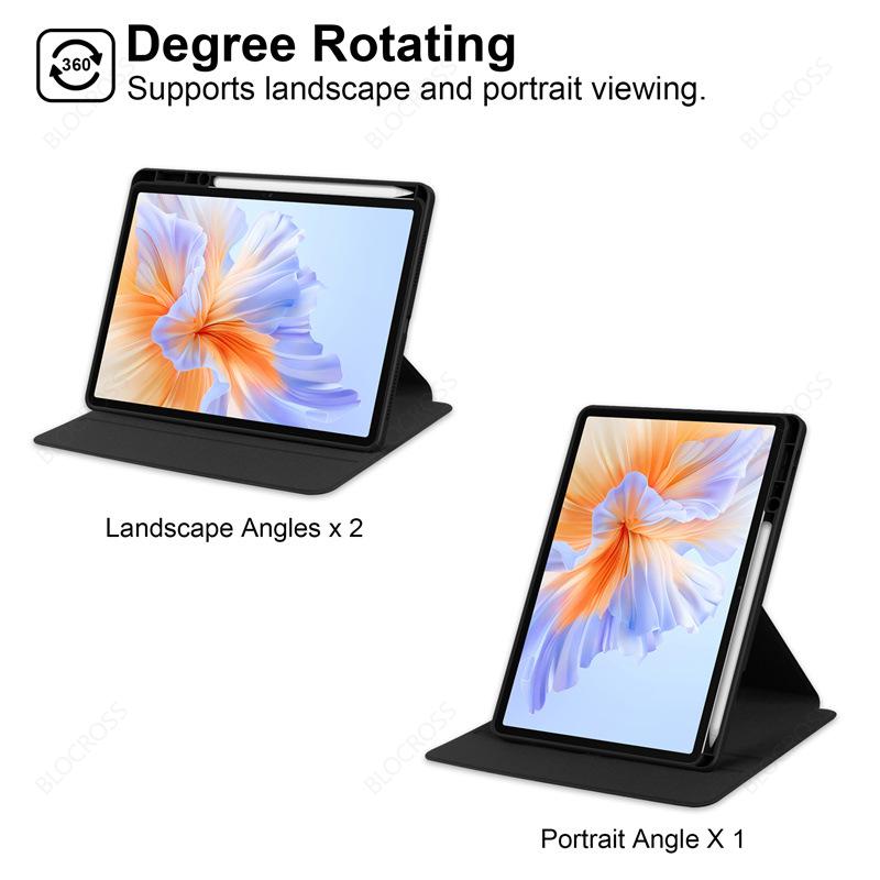 360° Rotation Protective Case for Redmi Pad 2 9.7 11 Pro 12.1 SE 11 10.6 8.7 MiPad 5 6 7 8 Pro 11 11.2  Auto Wake Up Sleep Cover