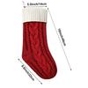 Navidad Knitting Christmas Custom Embroidered Xmas Boot Stocking Gift Bag Tree Hanging Monogram Pendant New Year Party Prop