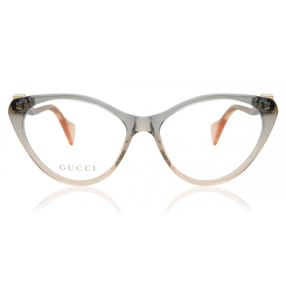 

Gucci Gg1013o 002 Women Eyeglasses Shiny Blue Pink/55-16-140