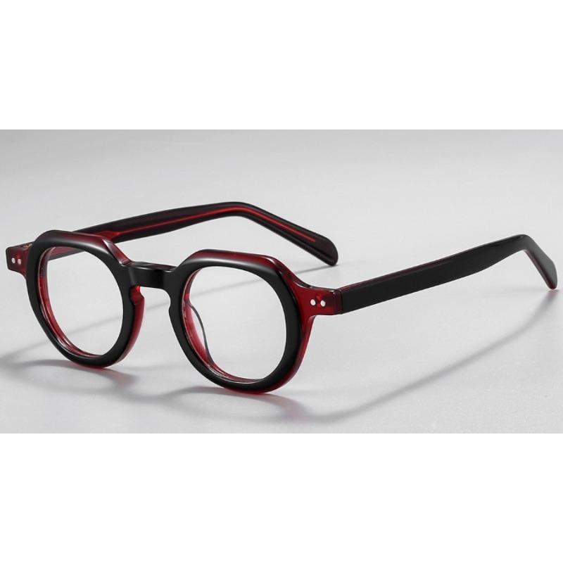 Fashion Retro Handmade Acetate Glasses Frame Women Optical Prescription Custom Eyeglass Classic Round Men Myopia Reading Eyewear