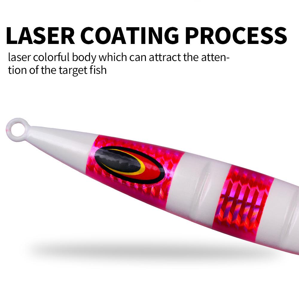 Lure Bait 30g-250g Slow-shaking Iron Plate Fish Deep-sea Boat Fishing Noctilucent Sea Fishing False Bait Fast Sinking Luya Iron Plate Lead Fish