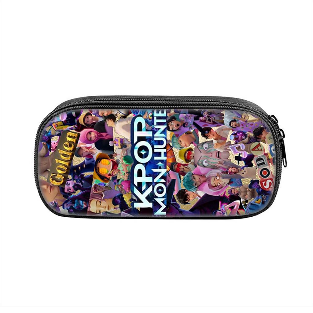Printed Peripheral Pencil Bag Witch Girls Group Primary And Secondary School Students Pencil Case