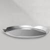 Nordic Light Luxury Round Stainless Steel Tray Fruit Dish Coffee Tea Wine Set Storage Tray Serving Plate Living Room Organizer