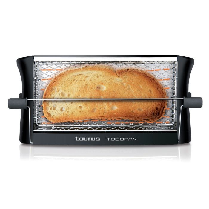 TAURUS Todopan Toaster - Black - Suitable for All Types of Bread - 700W Power
