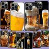 Eine frische kalte Bier Handyhülle für iPhone 17 Air 15 Pro 14 Plus 16 Pro Max 17E 16E 12 13 Mini 11 Hülle Niedliche Fundas