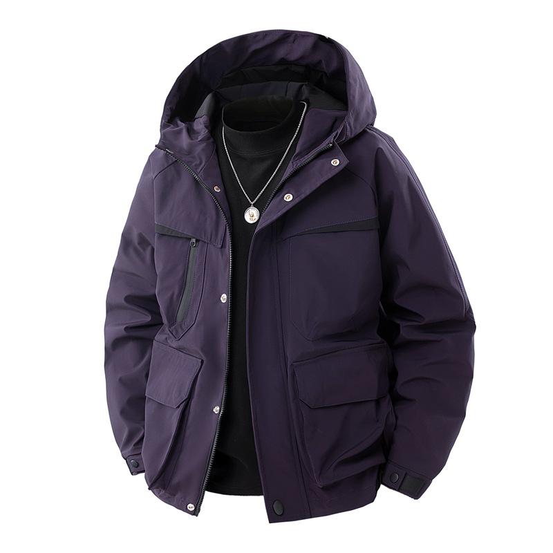 3D Picture Spring New Outdoor Jacket Men's Work Pocket Jacket Waterproof and Stain-proof Jacket