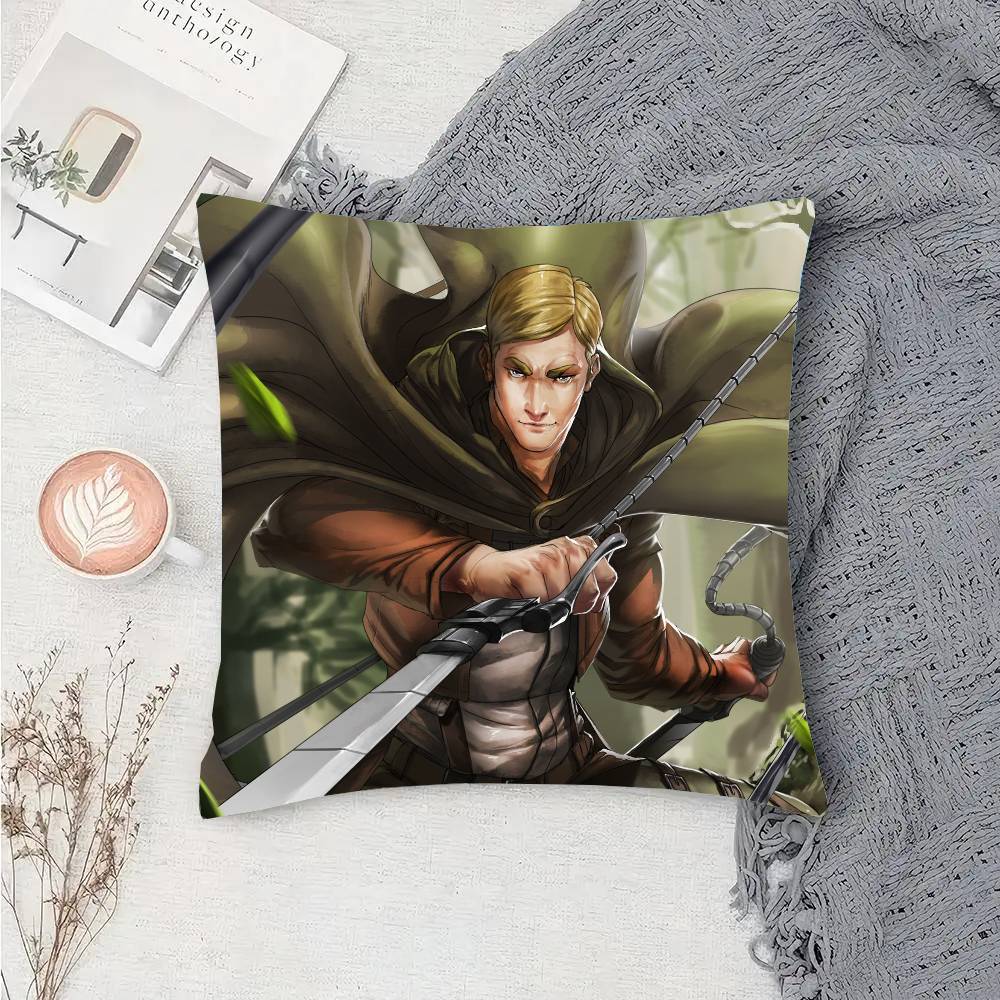 Erwin Smith Anime Pillow Case Sofa Cushion Cover Room Home Decoration