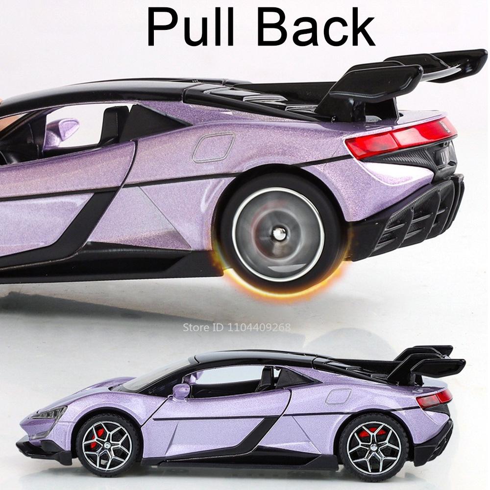 1:32 BYD Looking Up At U9 Sports Car Model Toy 4 Doors Opened Music Light Pull Back Vehicle Models Home Collection Ornaments