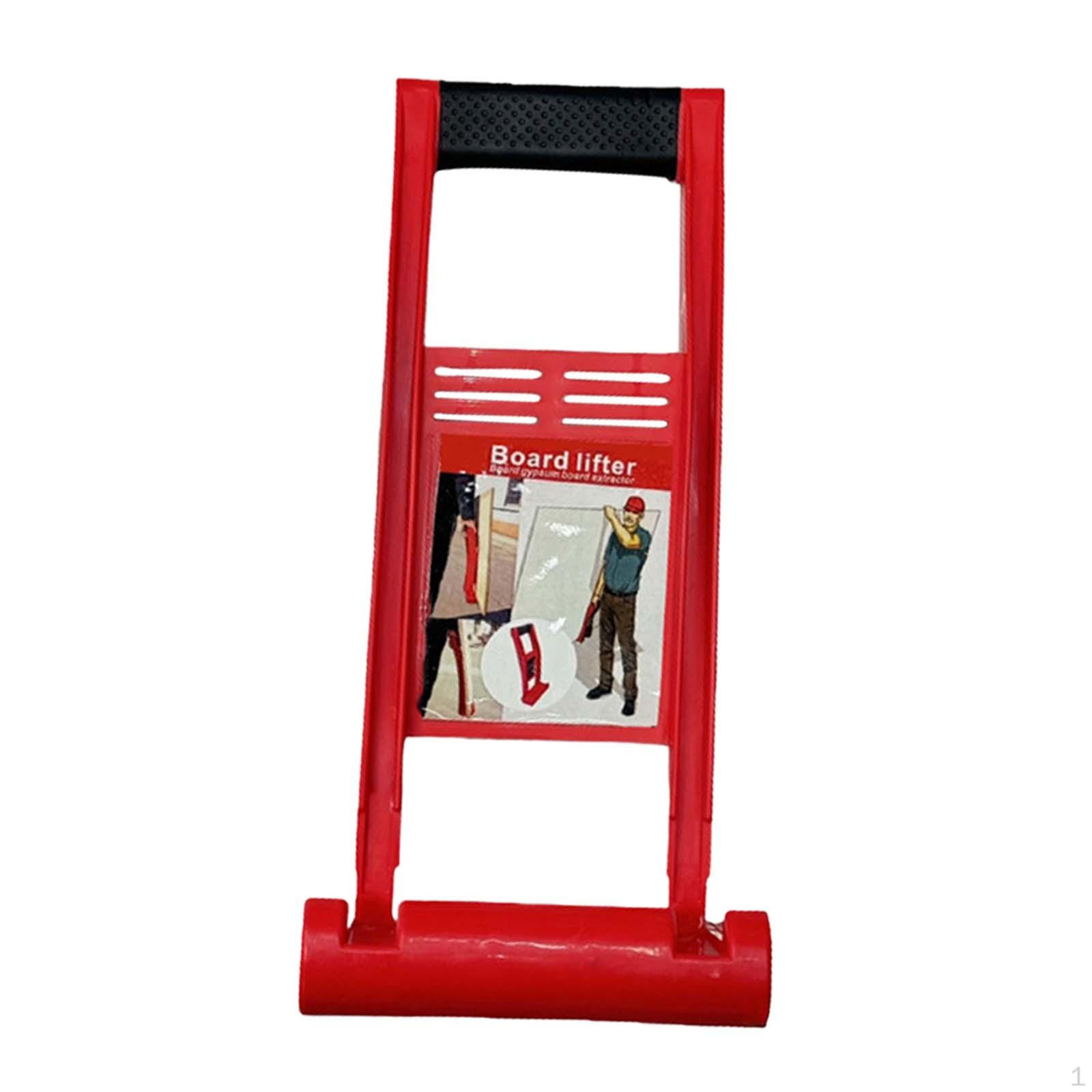 

Тримач для гіпсокартону Антиковзкий Зносостійкий Підйомник і Перенощик Панелей для ДВП червоний