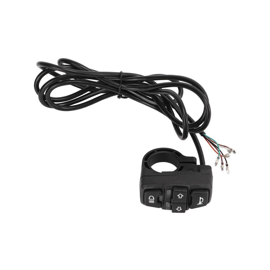 3 In 1 Electric Bike Light and Horn Switch Wearproof Electric Bicycle Turning Light Switch36V
