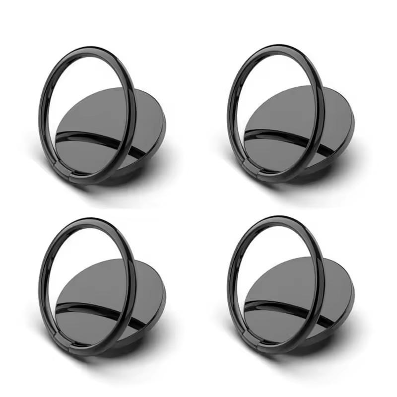 1/4PCS Magnetic Cellphone Finger Ring Holder Stand Zinc Alloy Grip Hook Phone Kickstand Suitable for Magnetic Car Mount