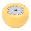 Kitchen Visual Timer Magnetic Visual Cooking Mechanical Timer with Loud Alarm for Nap Alarm Study Reminder Creamy Yellow
