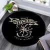 The Witcher pattern round rug,Carpet Rug for Living Room Bedroom Playroom ,Non-slip Floor Mat,Holiday Gifts and Birthday Gifts.