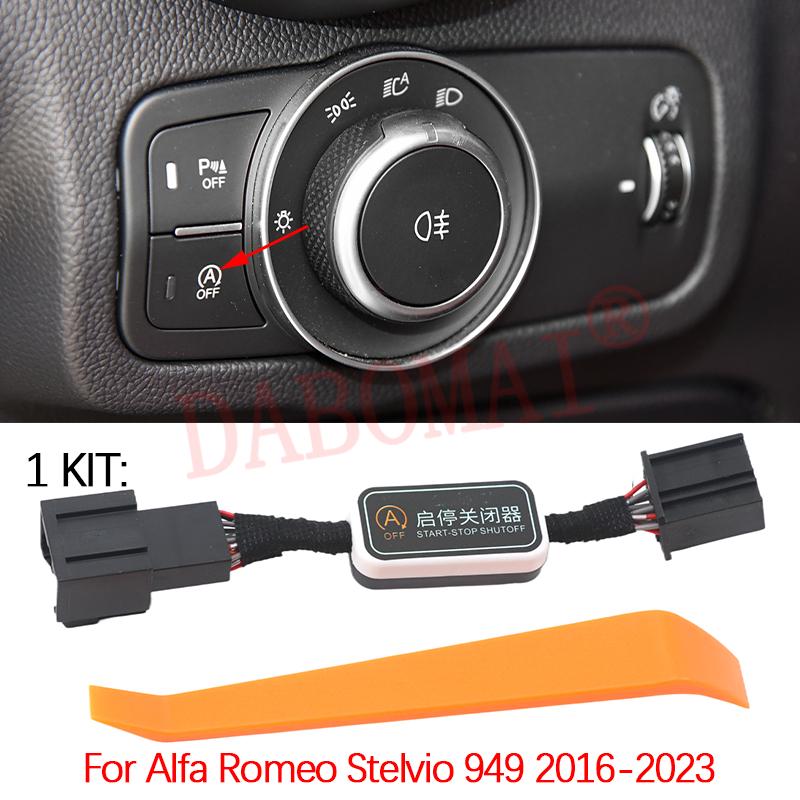 For Alfa Romeo Stelvio 949 2016- Car Start Stop Engine System Off Eliminator Device Control Sensor Plug Stop Canceller Wire