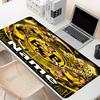 Custom Name Personalized Borussia Dortmund Bvb Pattern Mousepad, Laptop PC Desk Mat, Decorative Desk Mat for Home Keyboard Pad Gift