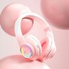 Auriculares Bluetooth Inalámbricos Auriculares con Luz Multicolor con Micrófono Se Puede Insertar Tarjeta SD Auricular Estéreo HIFi
