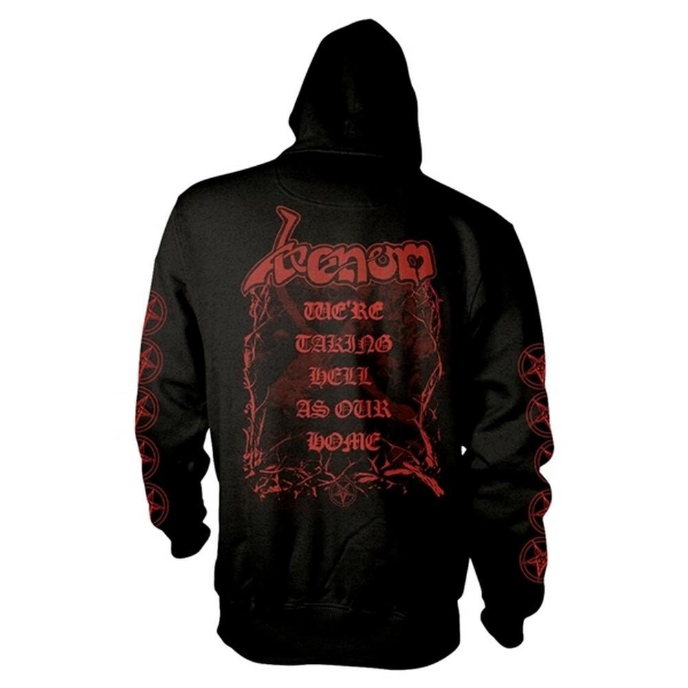Venom Unisex Adult Welcome To Hell Back Print Full Zip Hoodie