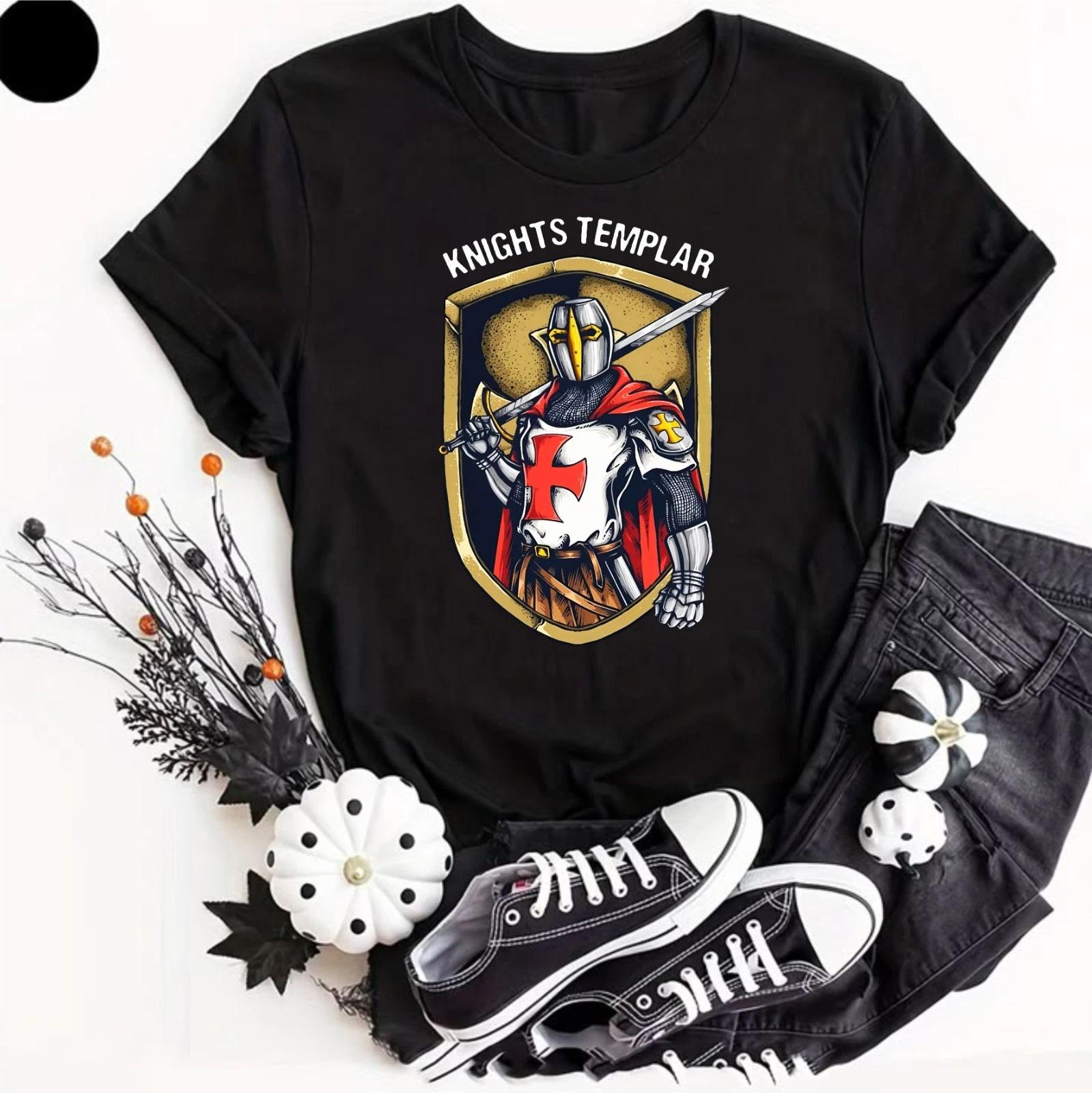 Knights Templar T- Shirt Mens Christian Christianity Teutonic Crusader Tee Top XL