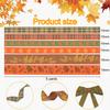 Party Decorative Pumpkin Maple Leaf Ribbon, Thanksgiving Harvest Decorative Gift Wrapping Fall Ribbon
