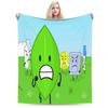 BFDI Throw Blanket Soft Novelty Blanket For Home Decor Travel Flannel Bedspread Bed Cover