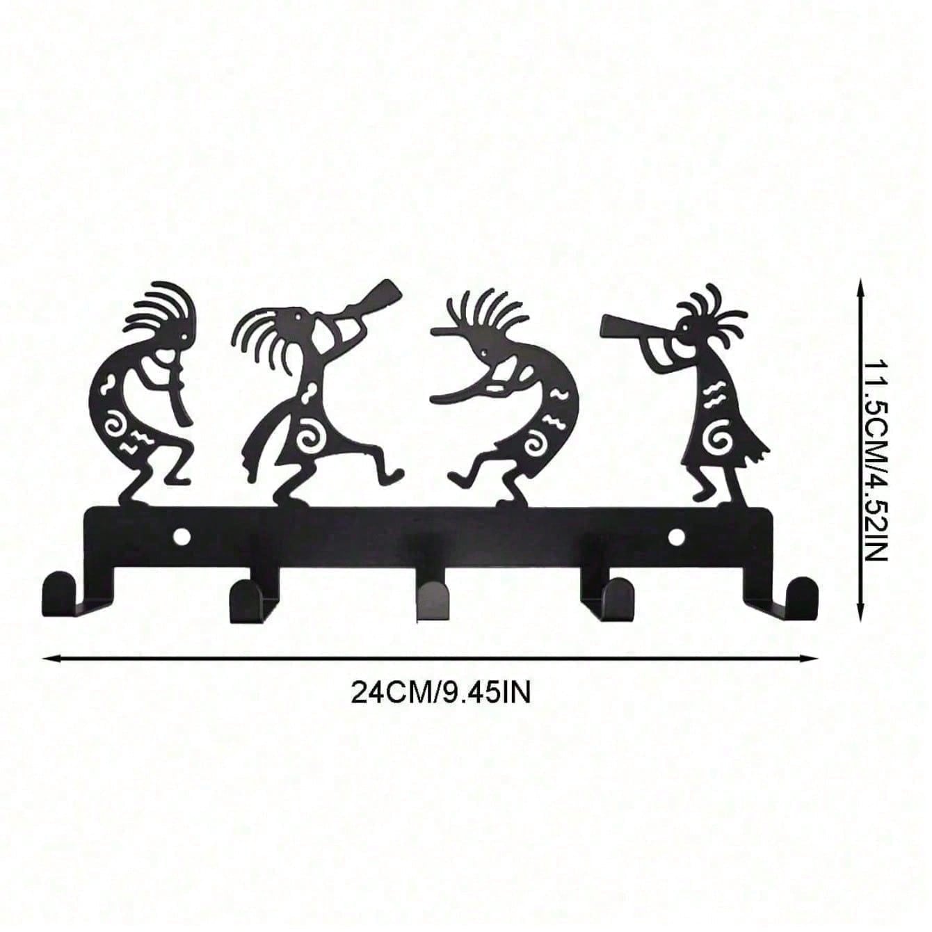 

Gothic Vintage Wall Coat Rack with Decorative Hooks Halloween Christmas Entryway Organizer TY3114-b різнокольоровий