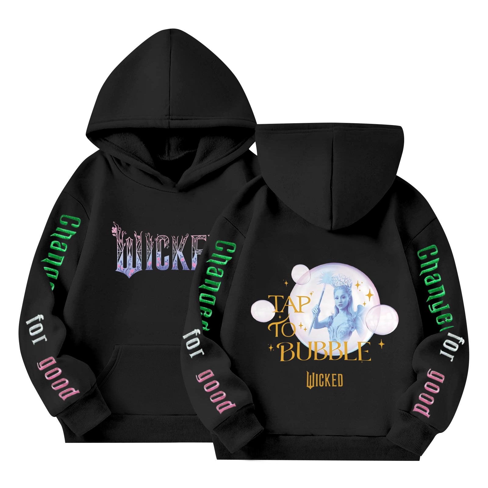 

Детский пуловер с длинным рукавом, свободного кроя, с принтом букв, капюшоном на шнурке 150