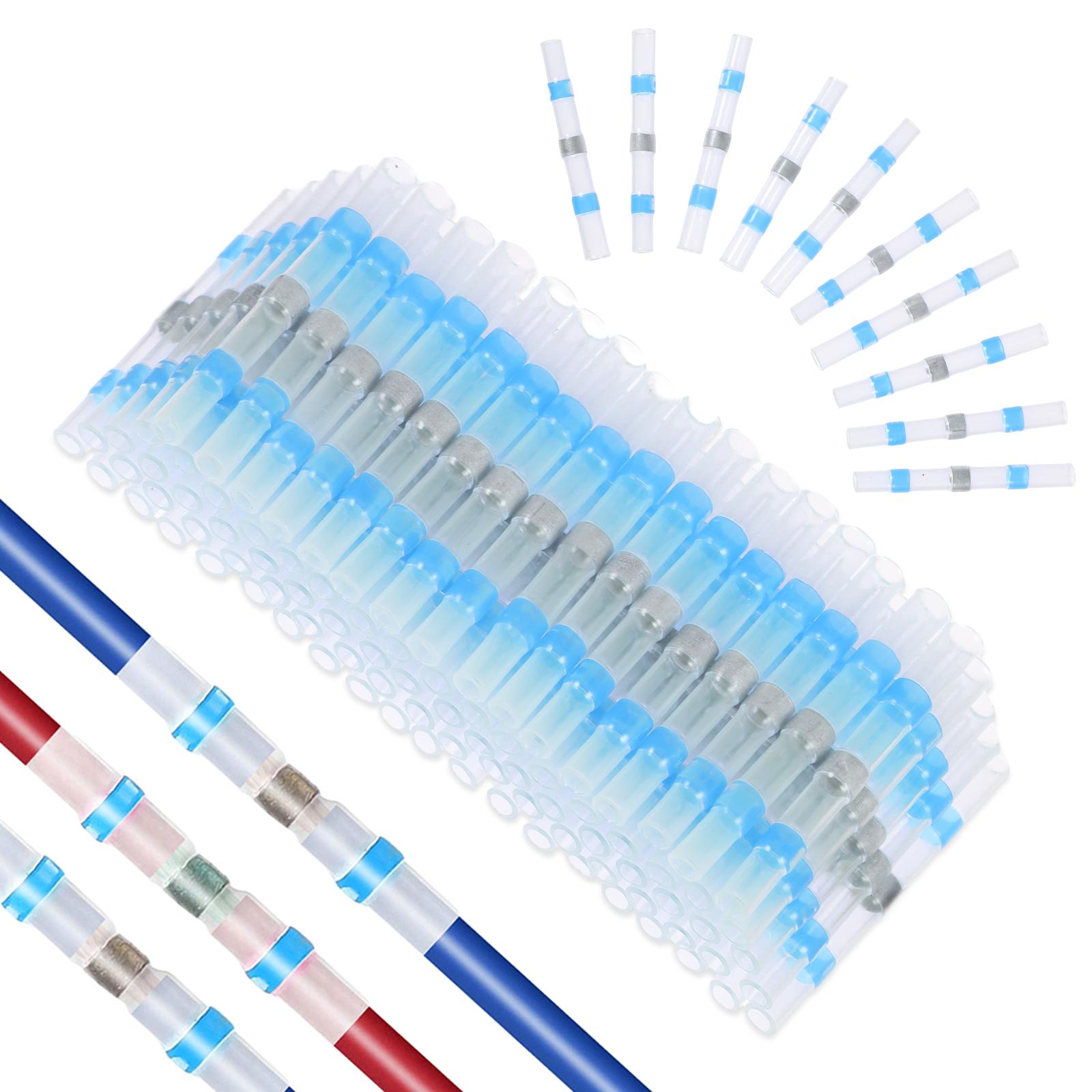 

150pcs Nylon Dustproof Waterproof Connectors For Terminals Easy To Install No Leakage Solder Seal білий