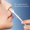 Multi 360° Nose Hair Trimmer 2 in 1 Design Can Be Used for Nose Hair Trimming Tail Can Be Used for Ear Cleaning Removal Scraper