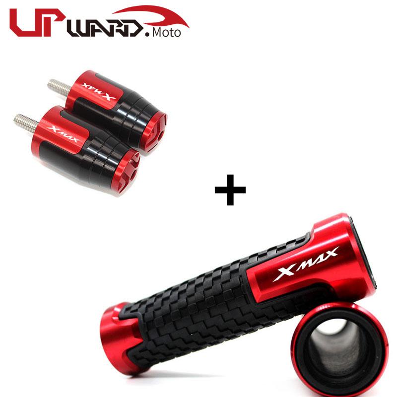 

Аксессуары для мотоциклов XMAX 7/8 22MM Ручки для руля Заглушка для руля для Yamaha xmax 125 250 300 400 X MAX Black-A