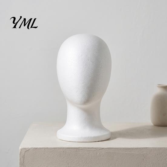Testa Manichino in Schiuma, Supporto Espositore per Cappelli Uomo Donna, Modello Leggero per Formazione Cosmetologica per Conservazione Parrucche Strumento per Acconciatura