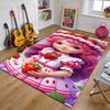 Strawberry Polyester Carpet, Soft Indoor Mat for Office Chair, Living Room, Computer Desk - Decorative Home Office Rug Design