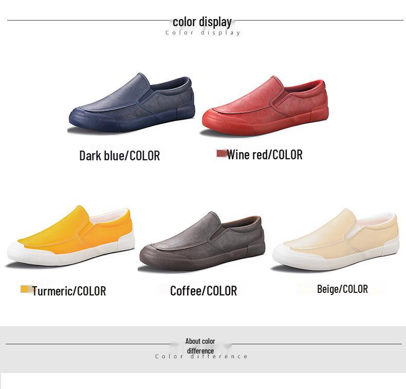 2026 Spring Men's Breathable Casual Slip-On Board Shoes - Classic, Versatile, Trendy, and Comfortable Fashion.
