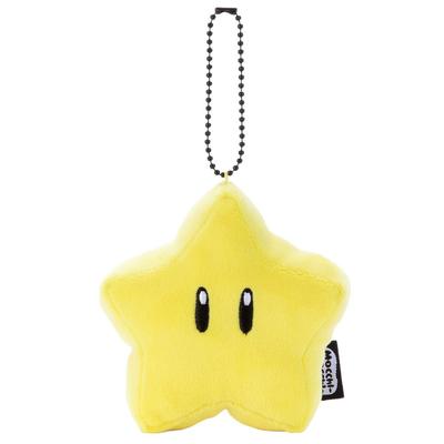 Mascotte Porte-Clés à Chaîne à Bille Mario Kart Mocchi-Mocchi-Style Jeu Super Star, Environ 8 cm de Haut