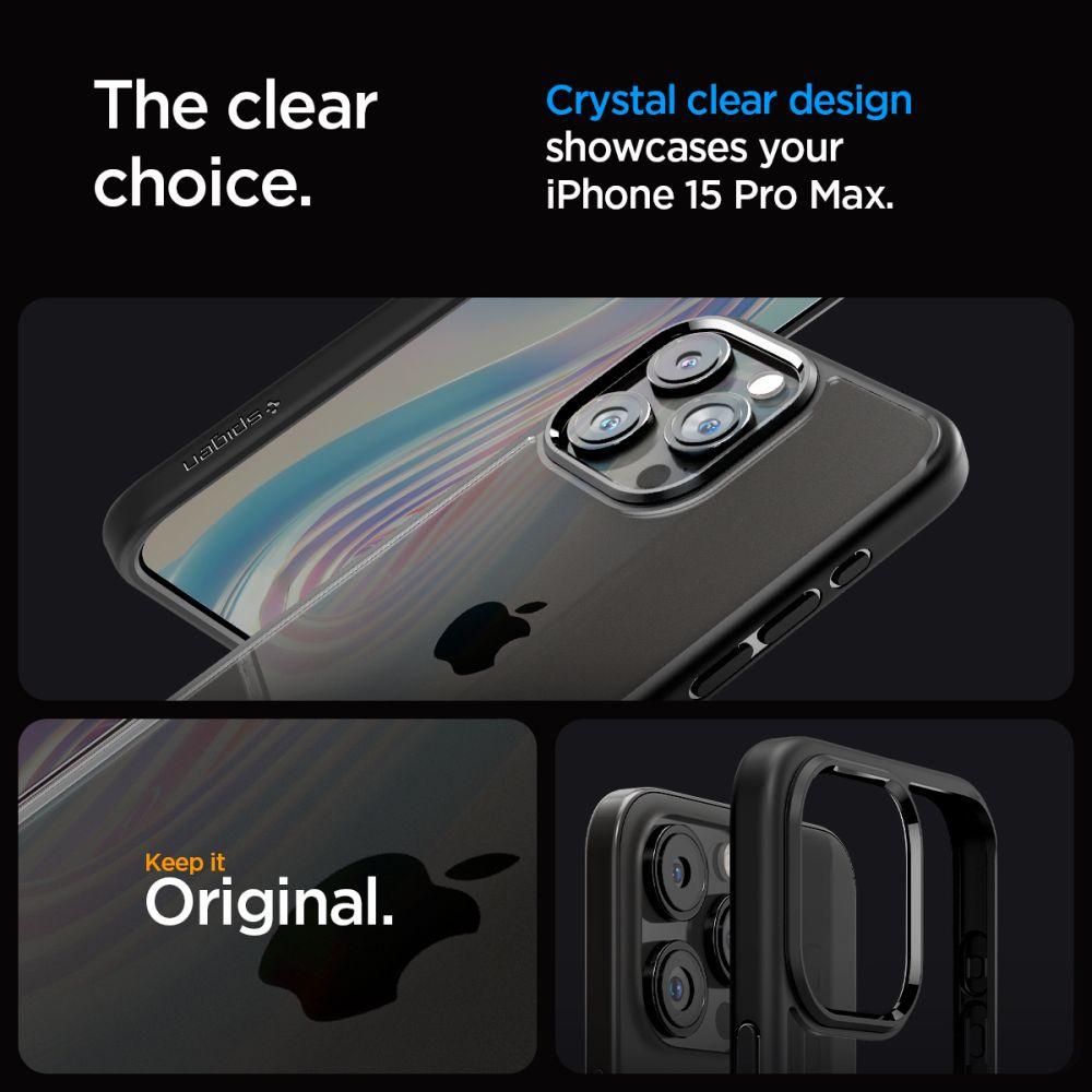 Spigen Ultra Hybrid Case for iPhone 15 Pro Max - Matte Black