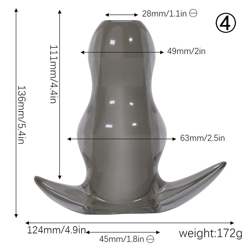 5 Sizes Hollow Anal Plug Dilator Soft Speculum Prostate Massager Butt Plug Set Intimate Enema Sex Toys Women Men Intimate Goods