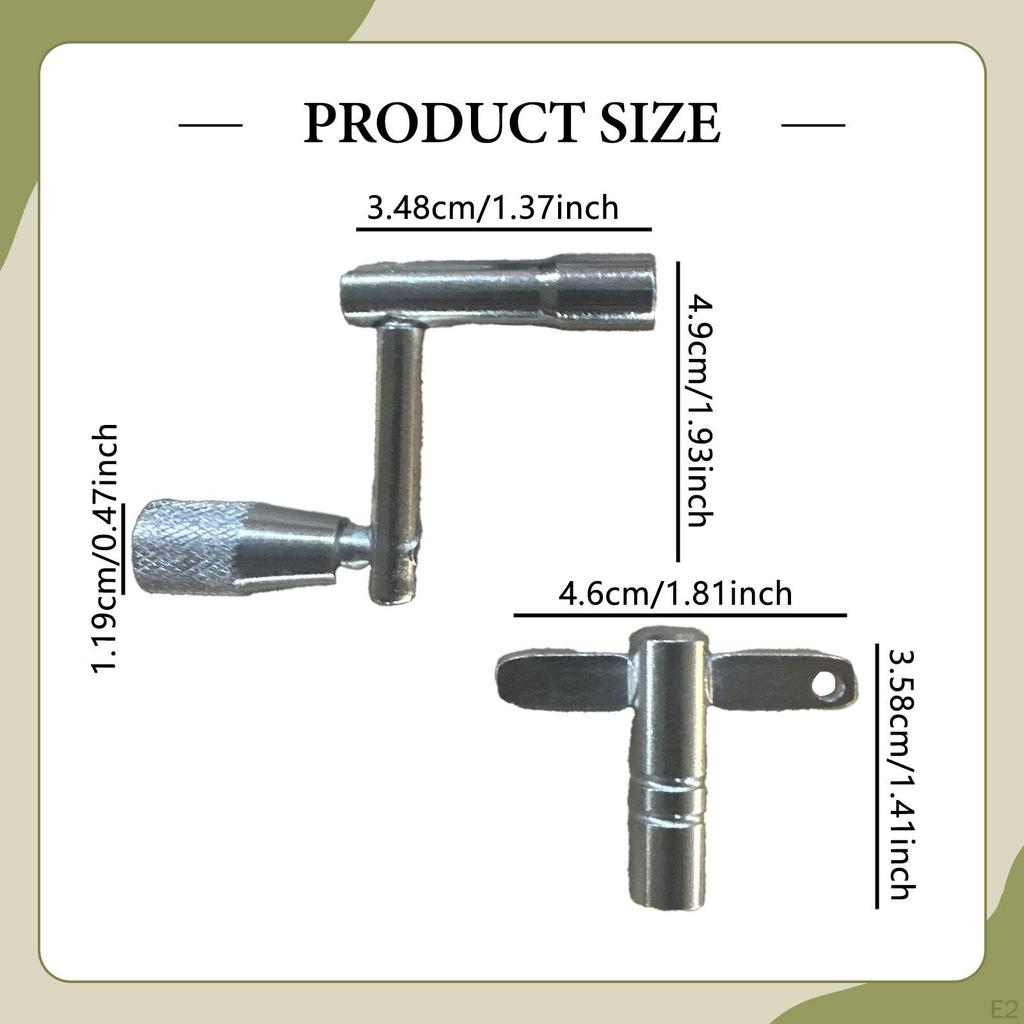 4 Pieces Drum Key Set T Shape and Z for All Drummers Practical Professional Portable Sturdy