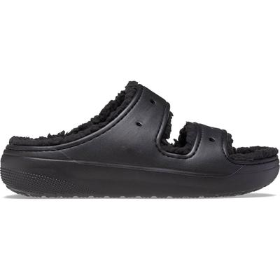 Crocs Classic Cozy Sandals, Unisex, Black/Black, 22cm