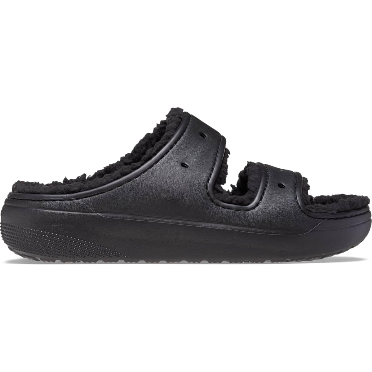 Crocs Classic Cozy сандалии, Унисекс, Черный/Черный, 22см