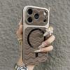Drop-Proof Wave Pattern Magnetic iPhone Case with Lanyard Hole - Compatible with iPhone 11, 14, 15, 16 Pro Max, 17