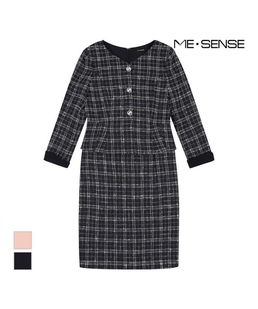 MESENSE Peplum Belted Dress_Mb23Opm103A