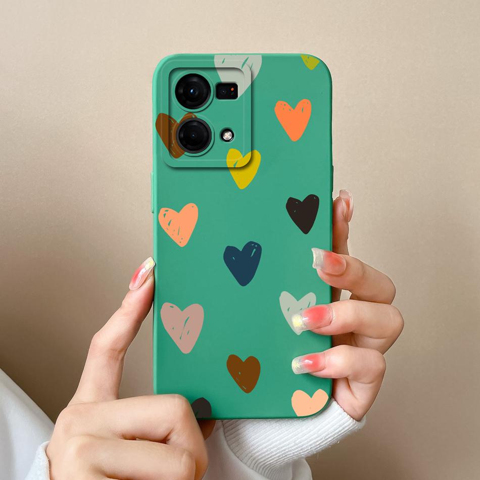 For Oppo F21 F21S Pro 4G 5G Phone Case New Fashion Liquid Silicone Camera Protection Back Cover For Oppo F 21 S Pro Funda Bumper
