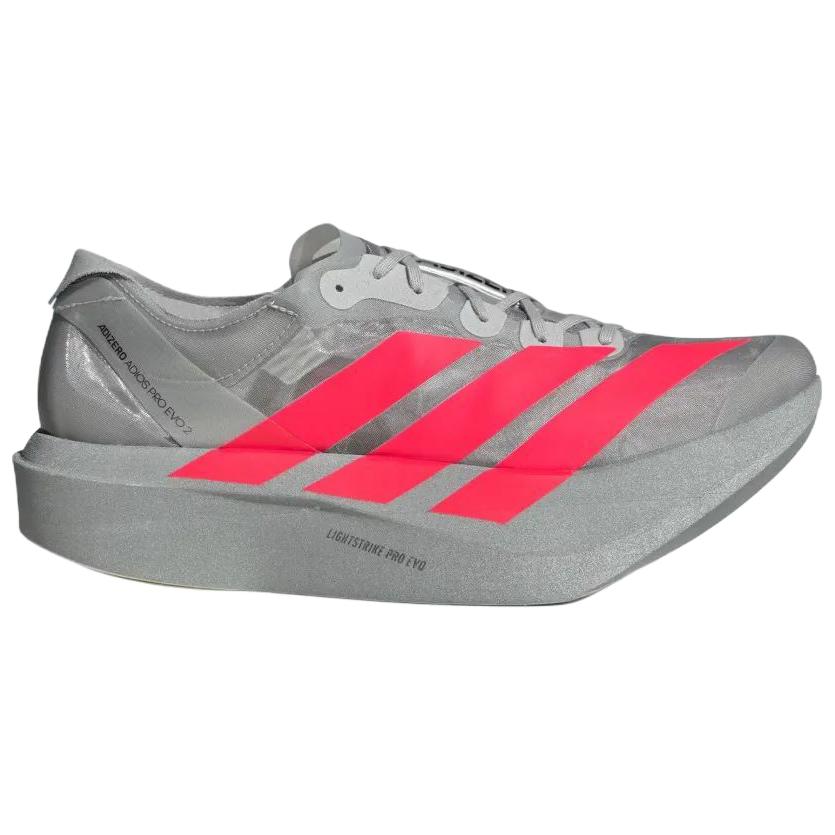 Adidas Adizero Adios Pro Evo 2 Silver Metallic Lucid Red Men Sneakers Grey-Two JR7259