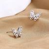Small Butterfly Stud Earrings New Design Super Flash Gentle Earrings Ins Exquisite Versatile Earrings