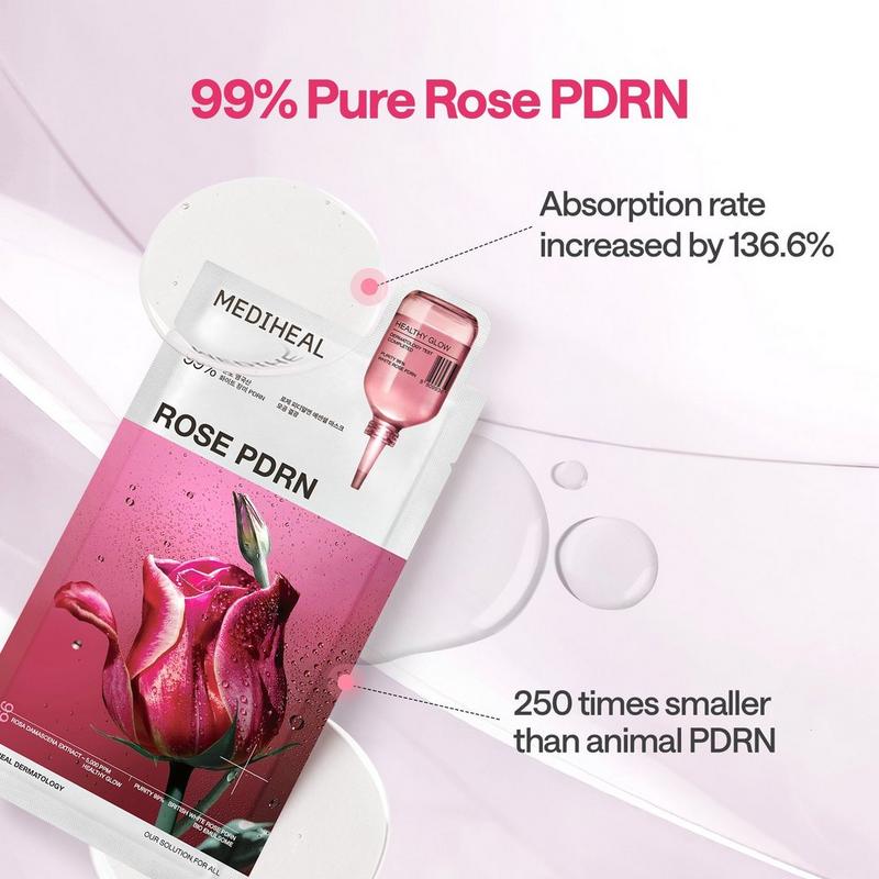 Rose PDRN Essential Mask Healthy Glow 24ml x 10ea AUTHENTIC STORE