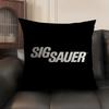 S-Sig Sauer Cushion Cover Summer Breathable Linen Organic Fabric Double-Sided Printing Sofa Pillow Case Home Decor