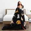 Yoga For Cats Blanket Soft Warm Flannel Throw Blanket Bedspread for Bed Living room Picnic Travel Home Sofa