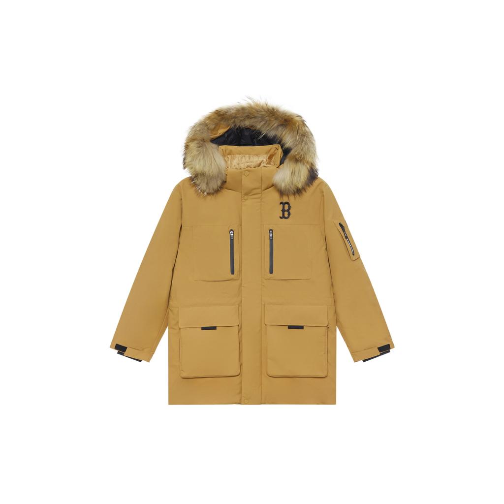 New MLB Boston Red Sox Basic Collection FW24 Down Jacket Unisex Camel 3ADJB1346-43CAS
